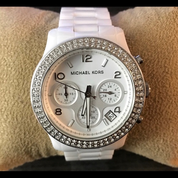 Michael Kors | Accessories | Michael Kors Womens Watch Ceramic Strap Mk 588  | Poshmark